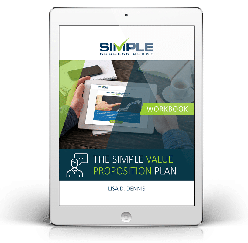 The Simple Value Proposition Plan online course tablet
